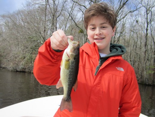 Connor adds to his species list with this colorful bass