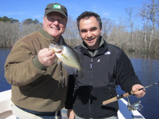 Beautiful day on the river with two good friends