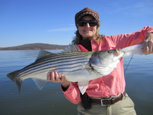 LaJan of CWA with a big striper